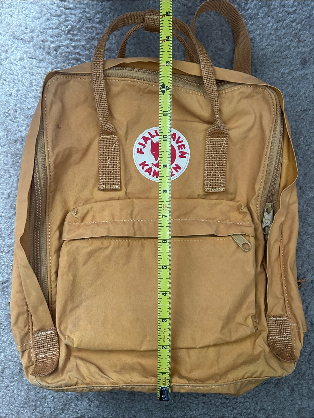 Fjallraven Kanken Backpack - Mustered Yellow - Picture 12 of 13